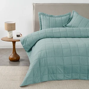 Quilt Súper King Liso Block Sage
