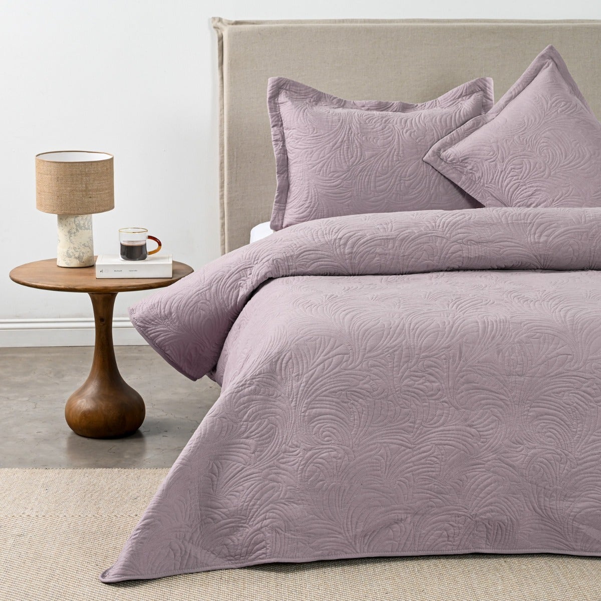 Quilt 2 Plazas Matelado Rosa