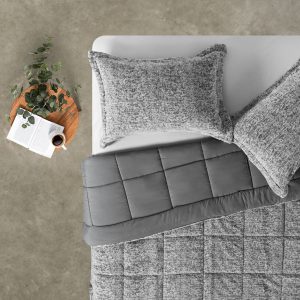 Plumón Sherpa 2 Plazas Melange Gris