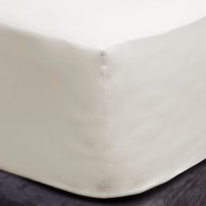 Sábana Bajera 1.5 Plazas 180 Hilos Liso Beige