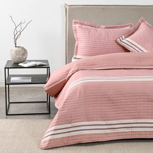 Quilt 2 Plazas Block Pink