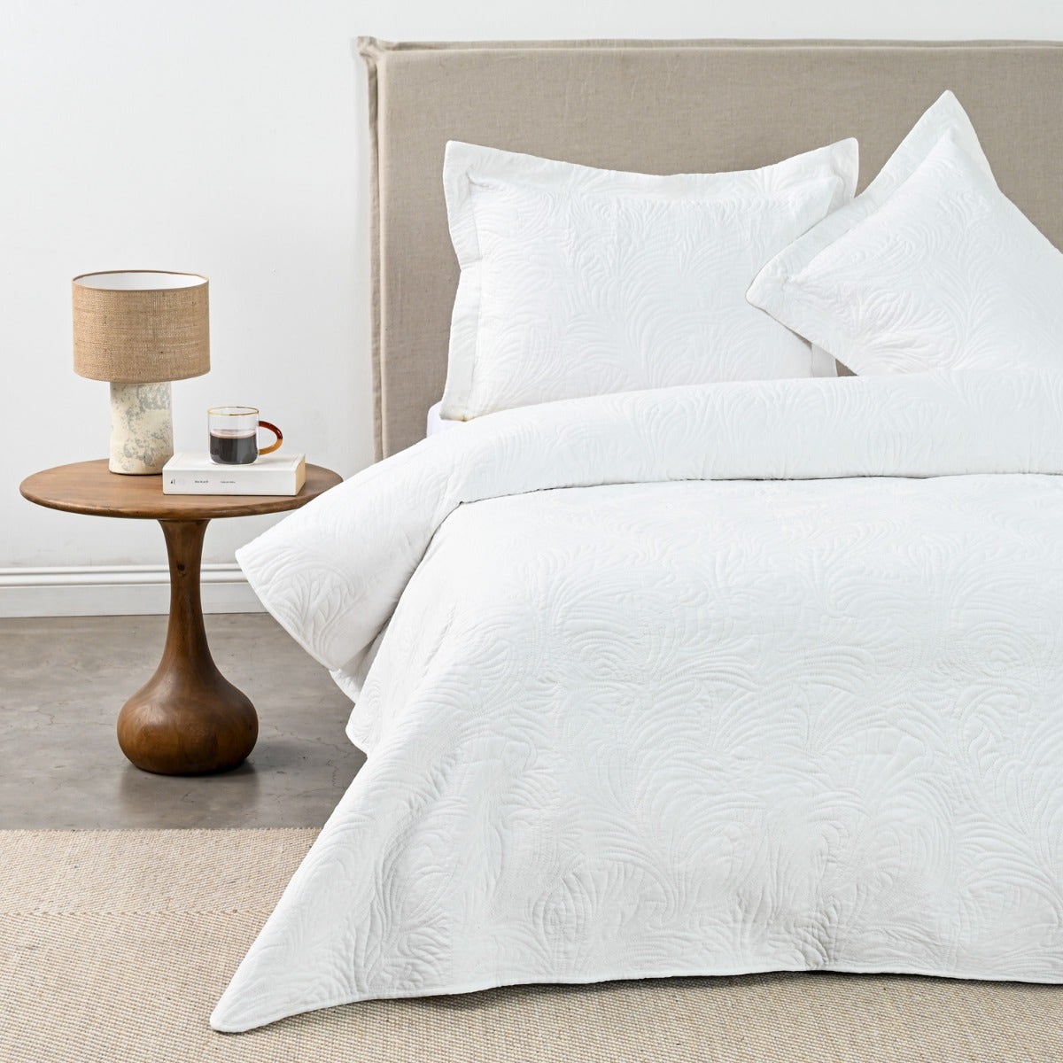 Quilt 2 Plazas Matelado Blanco