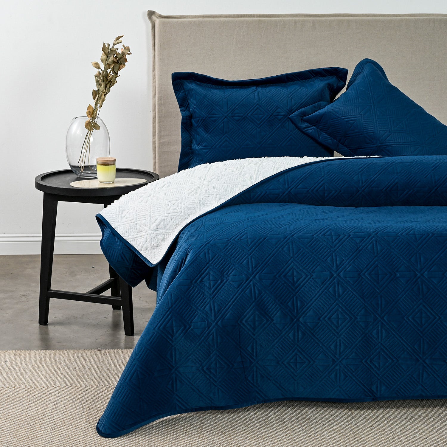 Quilt Sherpa 2 Plazas Petroleo