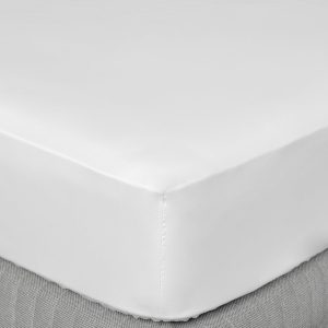 Sabana Bajera King 500 Hilos Liso Blanco