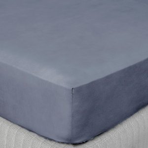 Sábana Bajera Súper King 300 Hilos Liso Bluestone