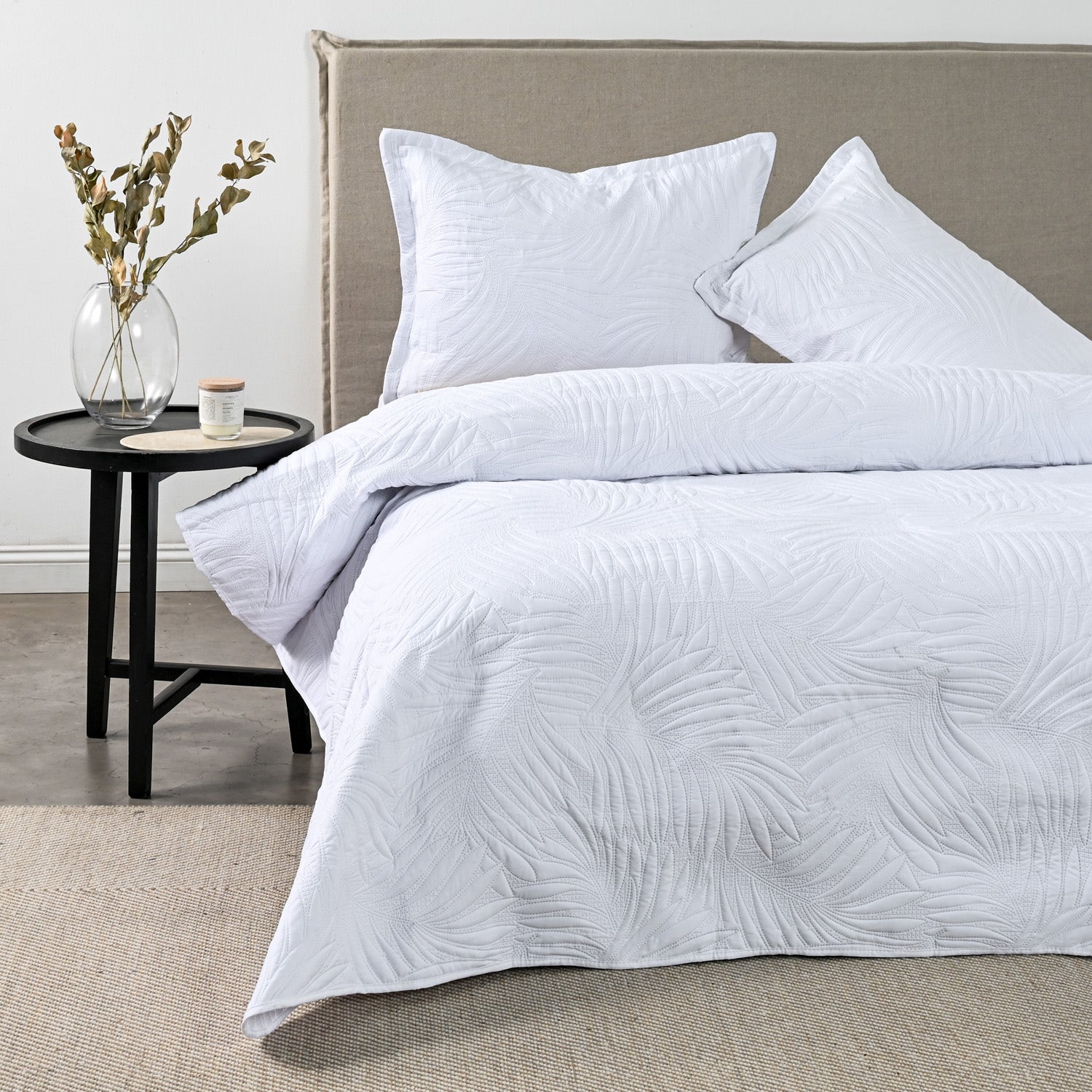 Quilt 2 Plazas Marquis Heatpress White