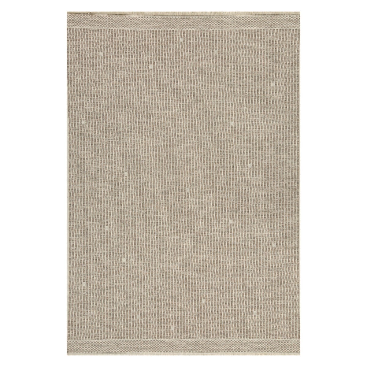 Alfombra Dots Fringes Greige 240x330 cm