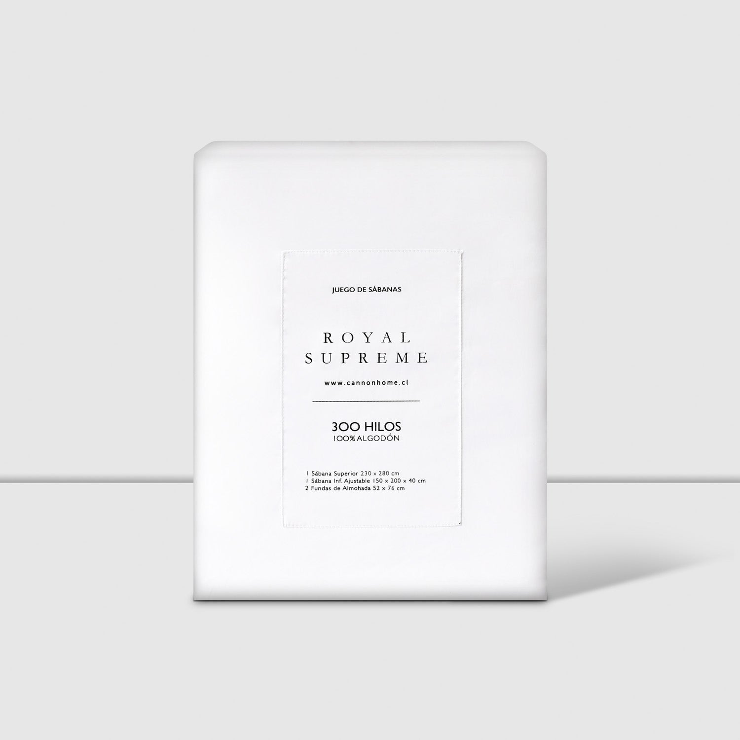 Sábanas 2 Plazas 300 Hilos Liso Blanco - 图片 3