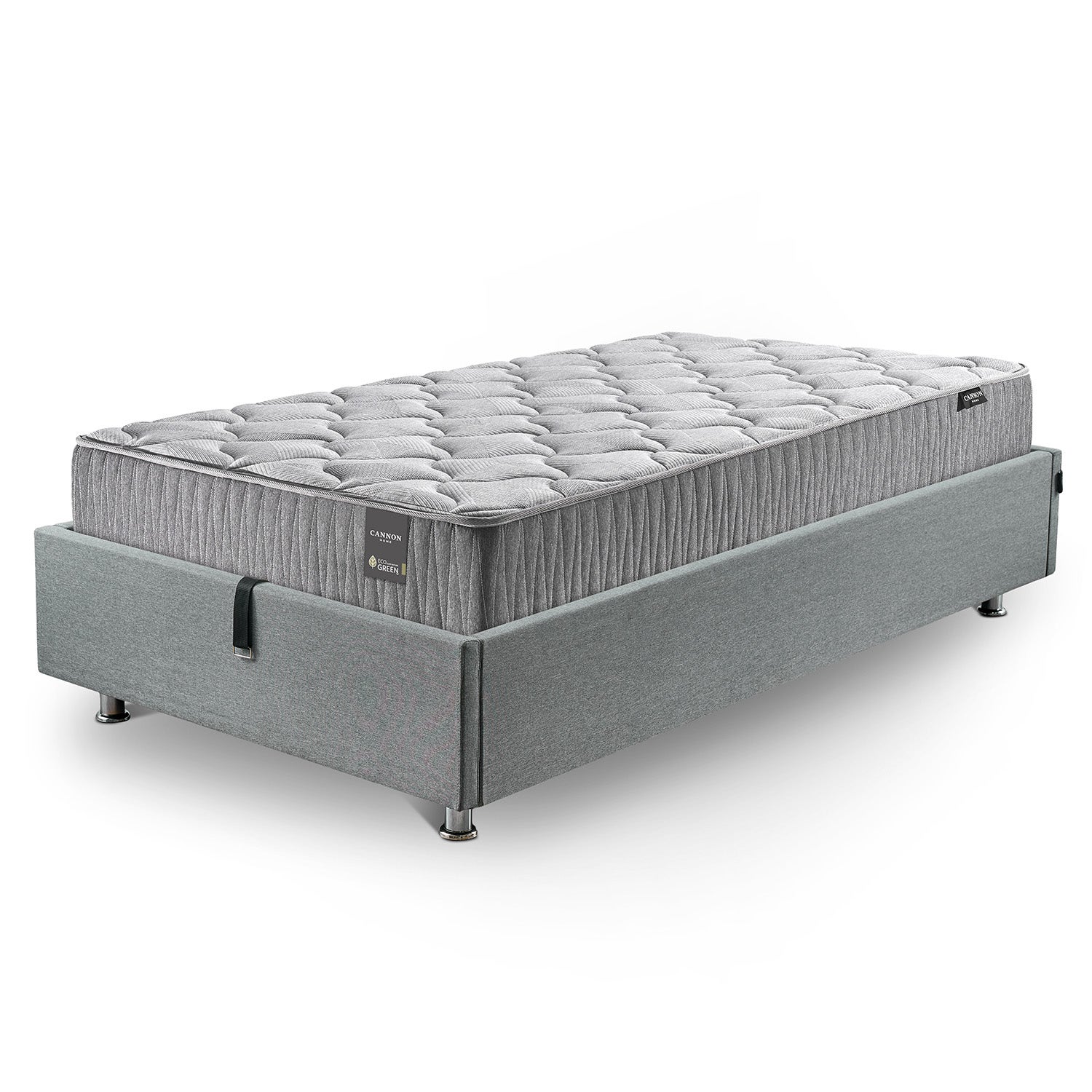 Cama Baúl 1.5 Plazas Organize Max Eco green