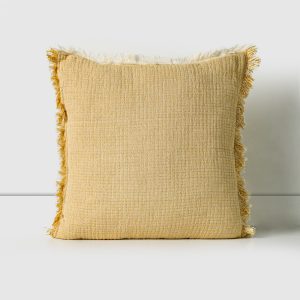 Cojín Wrinkled Mostaza 45x45 cm