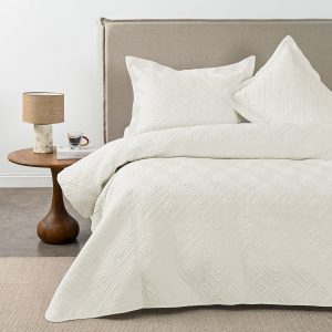Quilt 2 Plazas Matelado Beige