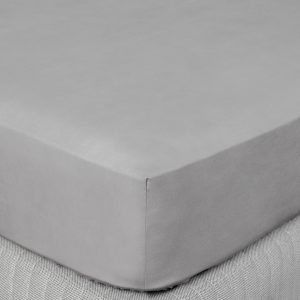 Sábana Bajera 1.5 Plazas 300 Hilos Gris