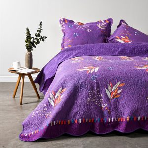 Quilt 2 Plazas Lavander