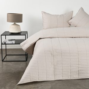 Quilt 2 Plazas Oxford Beige