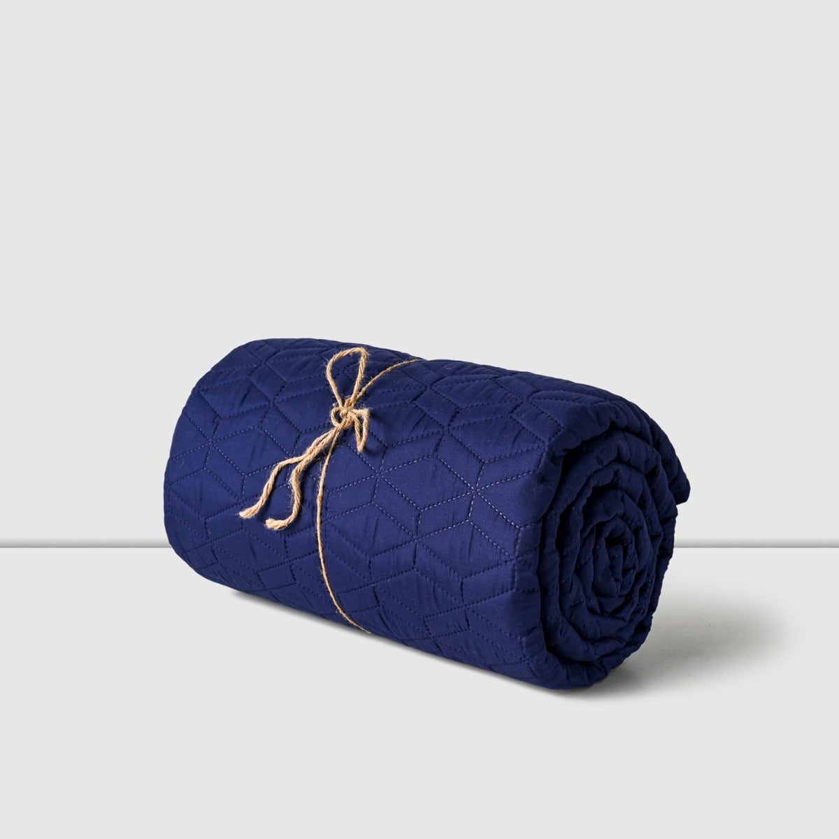 Quilt 2 Plazas Bicolor Azul Caribe - 图片 2