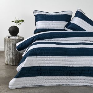 Quilt 2 Plazas Nautico Azul