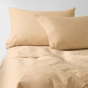 Sábanas King 200 Hilos Liso Camel