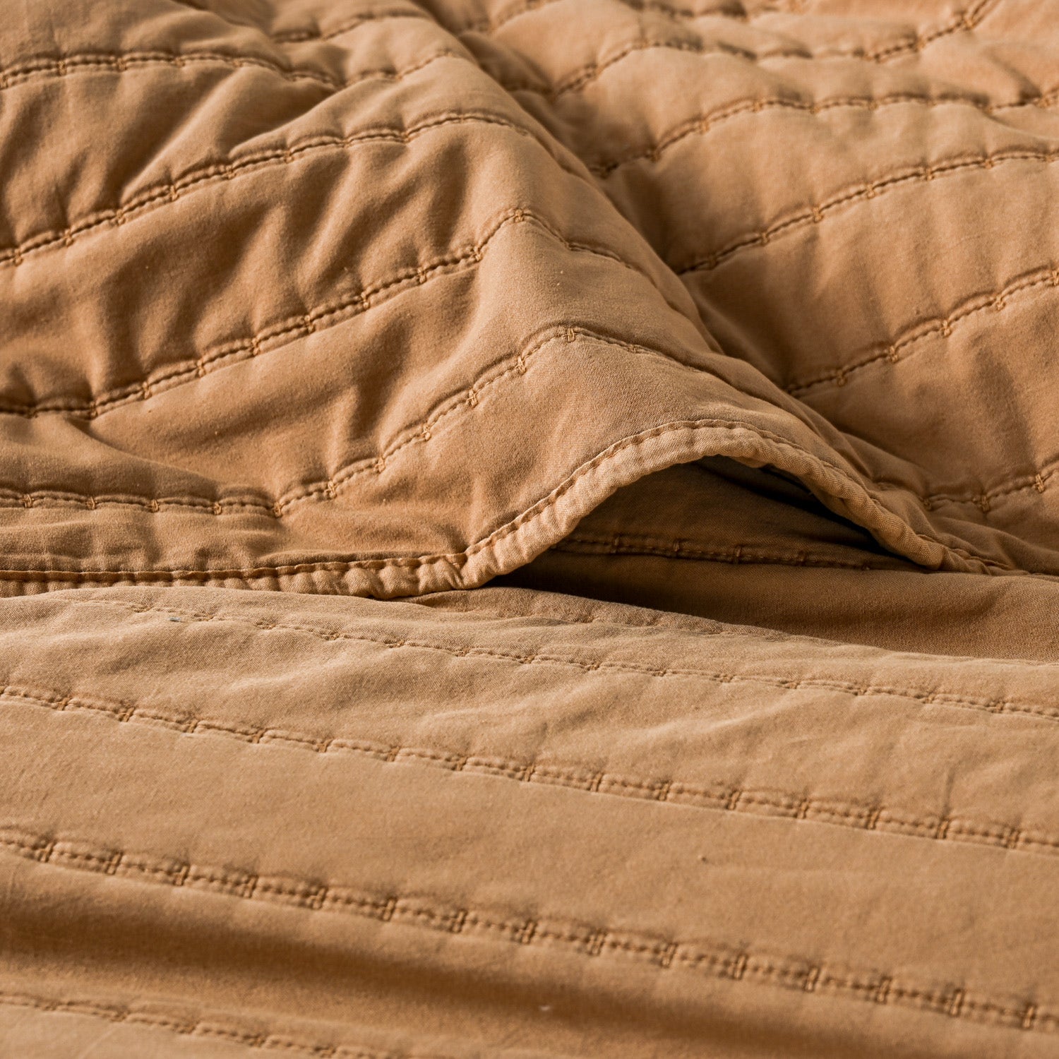 Quilt 2 Plazas Stonewash Rough Terracota - 图片 3