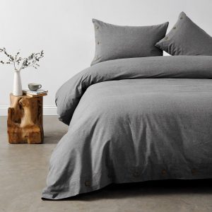 Funda Plumón 2 Plazas Oxford Gris