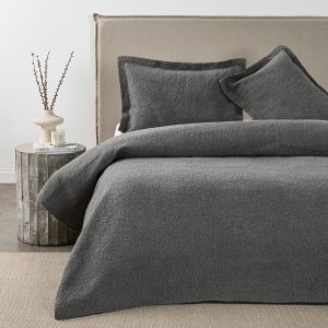 Quilt 2 Plazas Nuit Gray