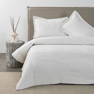 Quilt 2 Plazas Nuit White