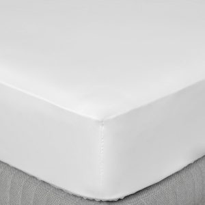 Sábana Bajera Súper King Blanca 500 Hilos
