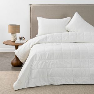 Quilt 2 Plazas Bricks White