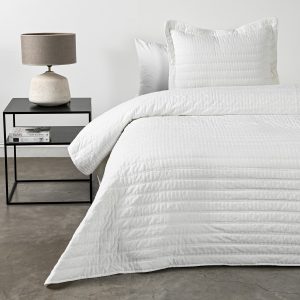 Quilt 1.5 Plazas Stonewash Rough Blanco