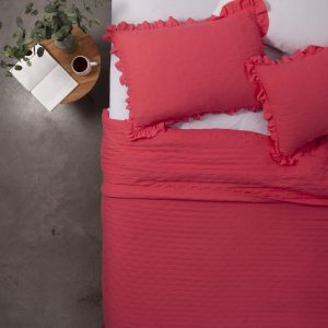 Quilt 2 Plazas Dominga Frambuesa