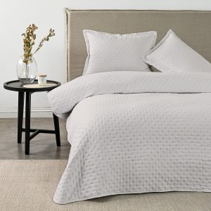 Quilt 2 Plazas Dots Heatpress Beige