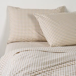 Sábanas King 200 Hilos Vichy Beige