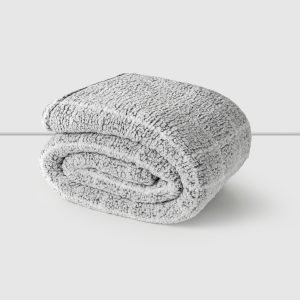 Frazada Sherpa 1.5 Plazas Gris